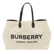 Pre-owned Canvas totes Burberry Vintage , Beige , Dames