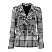 Dames Geruite Blazer Zomerstijl Liu Jo , Gray , Dames