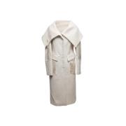 Pre-owned Wool outerwear Gucci Vintage , White , Dames