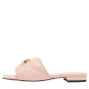 Pre-owned Leather flats Gucci Vintage , Pink , Dames