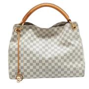 Pre-owned Leather handbags Louis Vuitton Vintage , White , Dames