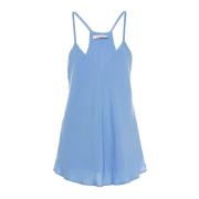 Dames Zomer Top Turquoise/Blauw Fracomina , Blue , Dames