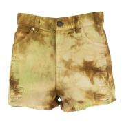 Bruine denim shorts voor vrouwen Pinko , Brown , Dames