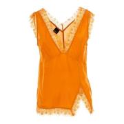 Dames Mouwloze Zomer Top Bruin Pinko , Brown , Dames