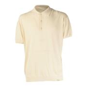 Heren Polo Shirt Klassiek Wit Korte Mouw Liu Jo , Beige , Heren