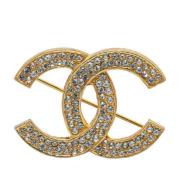 Pre-owned Metal chanel-jewelry Chanel Vintage , Yellow , Dames