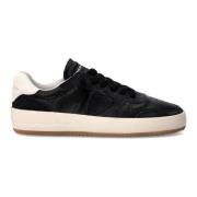 Zwarte Vintage Basketbalsneakers voor Mannen Philippe Model , Black , ...