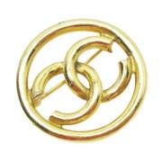 Pre-owned Metal chanel-jewelry Chanel Vintage , Yellow , Dames