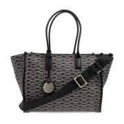 Shopper tas met monogram Emporio Armani , Black , Dames