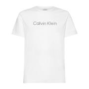 Korte mouwen T-shirt Calvin Klein , White , Heren