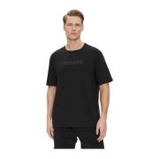 Basis Organisch Katoenen T-shirt - Zwart Calvin Klein , Black , Heren