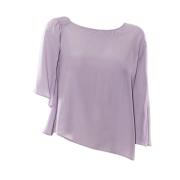 Paarse Blouse met Lange Mouwen Moonlight Grey Patrizia Pepe , Purple ,...