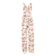 Bloemen jumpsuit voor vrouwen - wit Patrizia Pepe , Multicolor , Dames