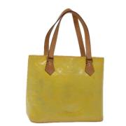 Pre-owned Leather handbags Louis Vuitton Vintage , Yellow , Dames