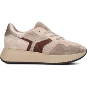 Beige Lage Sneakers voor Dames Softwaves , Beige , Dames