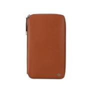 Pre-owned Leather wallets Cartier Vintage , Brown , Dames