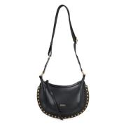 Moon Leren Mini Tas Isabel Marant , Black , Dames