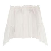 Mouwloze Zomer Top Wit Patrizia Pepe , White , Dames