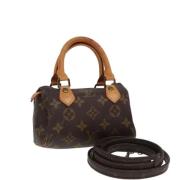 Pre-owned Canvas handbags Louis Vuitton Vintage , Brown , Dames