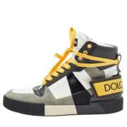 Pre-owned Leather sneakers Dolce & Gabbana Pre-owned , Multicolor , He...