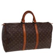 Pre-owned Canvas travel-bags Louis Vuitton Vintage , Brown , Dames