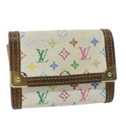 Pre-owned Canvas wallets Louis Vuitton Vintage , White , Dames