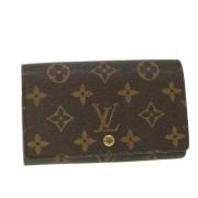 Pre-owned Canvas wallets Louis Vuitton Vintage , Brown , Dames