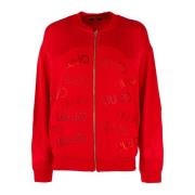 Sportieve Rode Dames Rits Hoodie Liu Jo , Red , Heren