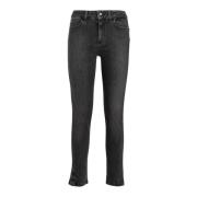 Hoge taille skinny jeans in grijs denim Liu Jo , Gray , Dames