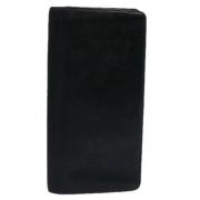 Pre-owned Leather wallets Louis Vuitton Vintage , Black , Dames