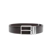 Navy Brown Mens Belt Emporio Armani , Brown , Heren