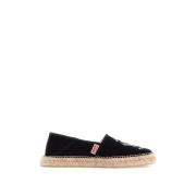 Geborduurde Canvas Espadrilles Kenzo , Black , Dames