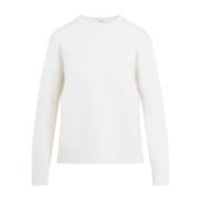 Crewneck Sweater Cream Viglio Style Max Mara , Beige , Dames