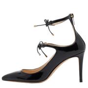 Pre-owned Leather heels Jimmy Choo Pre-owned , Black , Dames