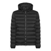 Gewatteerde Hooded Jas Zwart Peuterey , Black , Heren