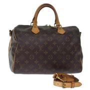 Pre-owned Canvas handbags Louis Vuitton Vintage , Brown , Dames