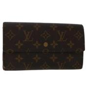 Pre-owned Canvas wallets Louis Vuitton Vintage , Brown , Dames