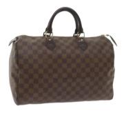 Pre-owned Canvas handbags Louis Vuitton Vintage , Brown , Dames