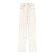 Witte Straight Leg Jeans Jacquemus , White , Dames