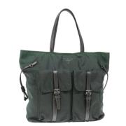 Pre-owned Nylon totes Prada Vintage , Green , Dames