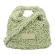 Shearling Crossbody Tas Reseda MM6 Maison Margiela , Green , Dames