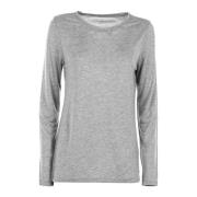 Damesmode T-Shirt Tommy Hilfiger , Gray , Dames