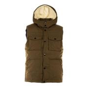 Heren Mouwloos Donsvest Jas Tommy Hilfiger , Beige , Heren