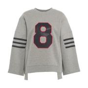 Grijze Sweatshirt Aw24 Dameskleding 8PM , Gray , Dames