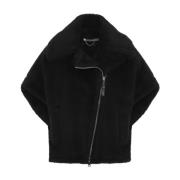 Teddy Zip Jas Zwart Max Mara , Black , Dames