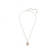 Roségouden Zwaan Hanger Ketting Swarovski , Pink , Dames