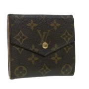 Pre-owned Canvas wallets Louis Vuitton Vintage , Brown , Dames