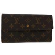 Pre-owned Canvas wallets Louis Vuitton Vintage , Brown , Dames