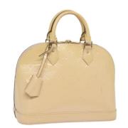 Pre-owned Leather handbags Louis Vuitton Vintage , Beige , Dames