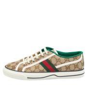 Pre-owned Canvas sneakers Gucci Vintage , Beige , Heren